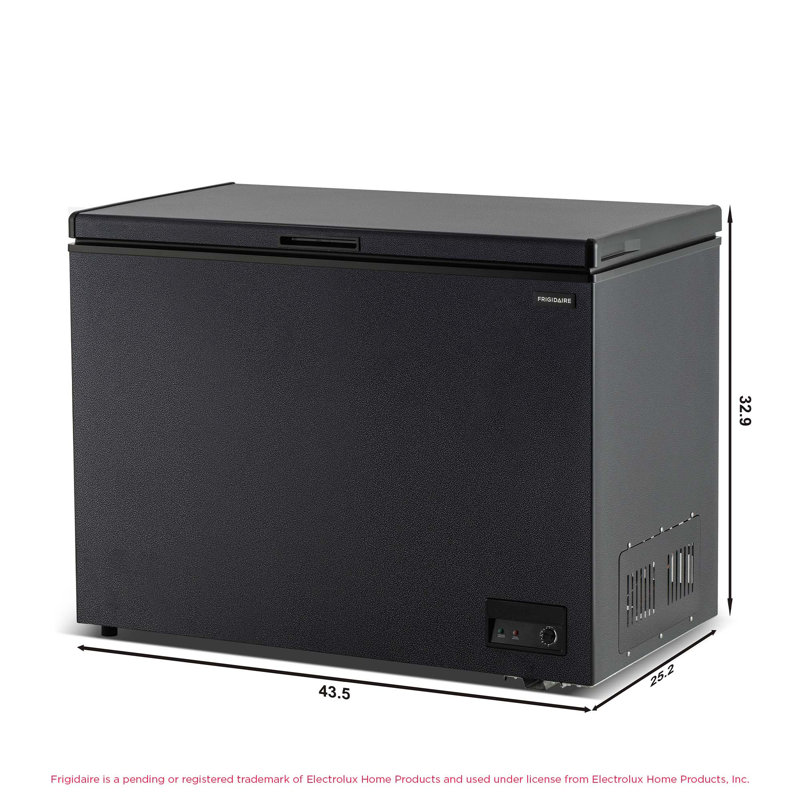 Frigidaire 10 Cu. Ft. Garage Ready Chest Freezer, Granite Design